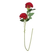 OUNONA 4 Pcs Real Touch Magnolia Stems Artificial Flowers Centerpieces 62x12x9cm Red