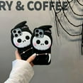 thumbnail image 4 of Cute Anime Ghost Face Halloween Phone Case (for iPhone 14 Pro) Black, 4 of 7
