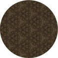 thumbnail image 1 of Ahgly Company Indoor Round Patterned Red Dirt Brown Area Rugs, 5' Round, 1 of 1