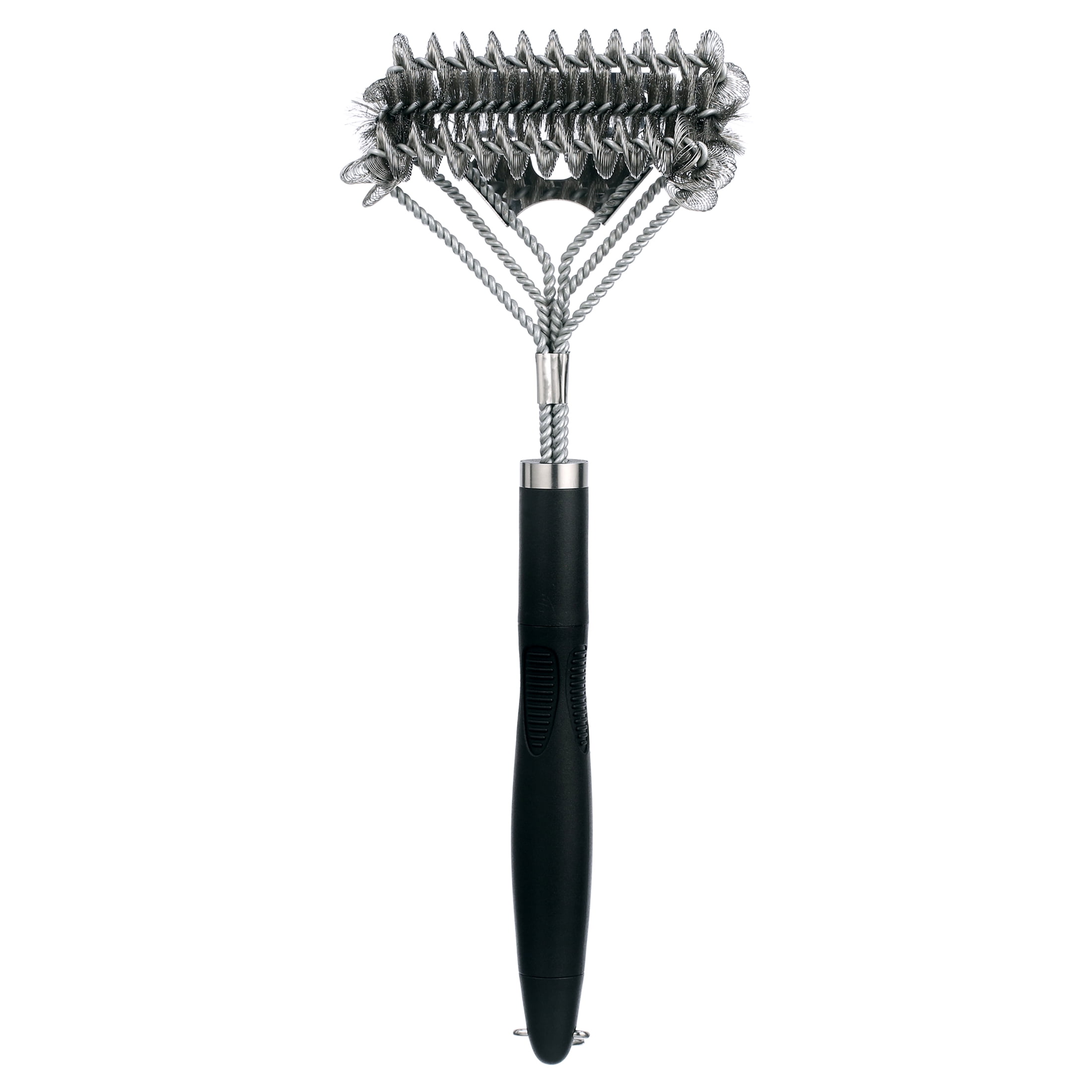 Grill Brush and Scraper Bristle Free & Wire Combined BBQ Brush- Safe & Efficient Grill Cleaning Brush - 17” Grill Cleaner Brush for Gas/Procelain/Charcoal Grates-Gifts for Grill Wizard