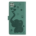 thumbnail image 2 of Leather Case for Samsung Galaxy A22 5G, Premium PU Leather Embossed Elephant Stand/Cover/Wallet/Flip Case, 2 of 10
