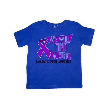 

Inktastic We Will Find a Cure- Pancreatic Cancer Awareness Gift Toddler Boy or Toddler Girl T-Shirt