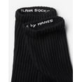 thumbnail image 2 of Hanes Unisex Plain Black Socks Pack, 6 Pairs, Crew S, 2 of 7
