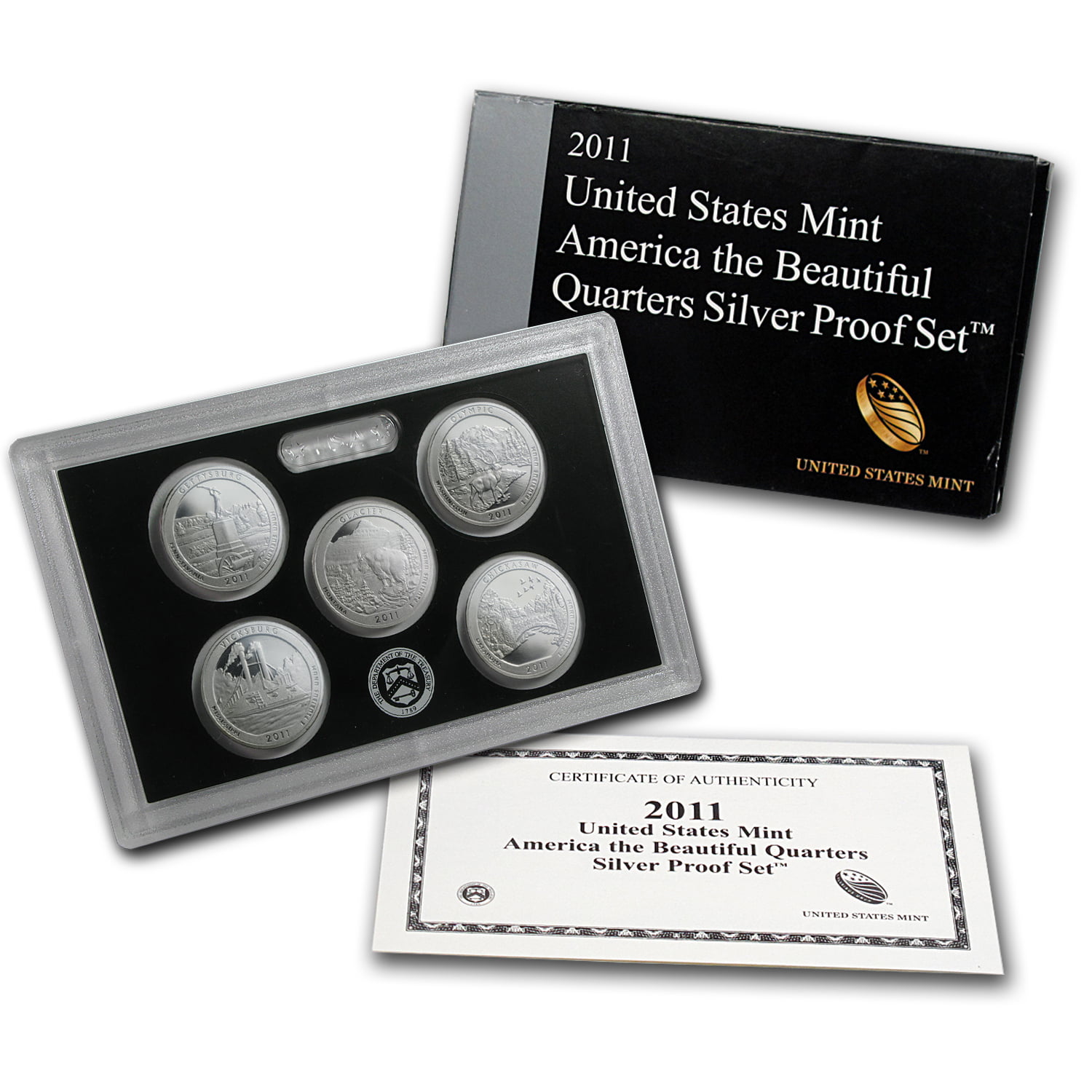 Details about   2010-S US Mint America The Beautiful Quarters SILVER Proof Set #9318-1-2 