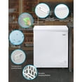 Best 5.0 Cu Ft Chest Freezer TABU Compact Chest Freezer - 5.0 Cu Ft with Adjustable Temperature and