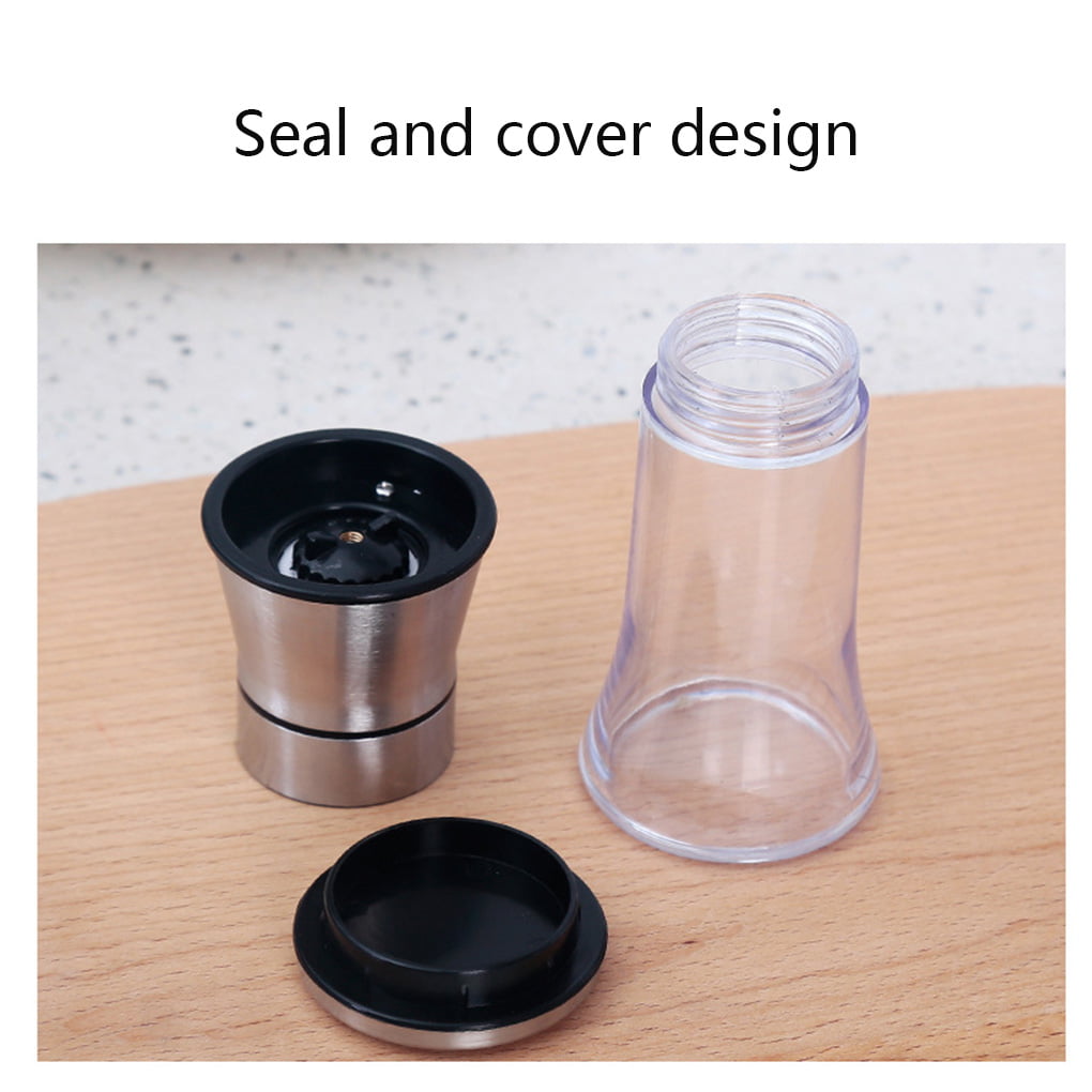 Stainless Steel ABS Salt Grinder Pepper Shaker with Adjustable Coarseness Pepper