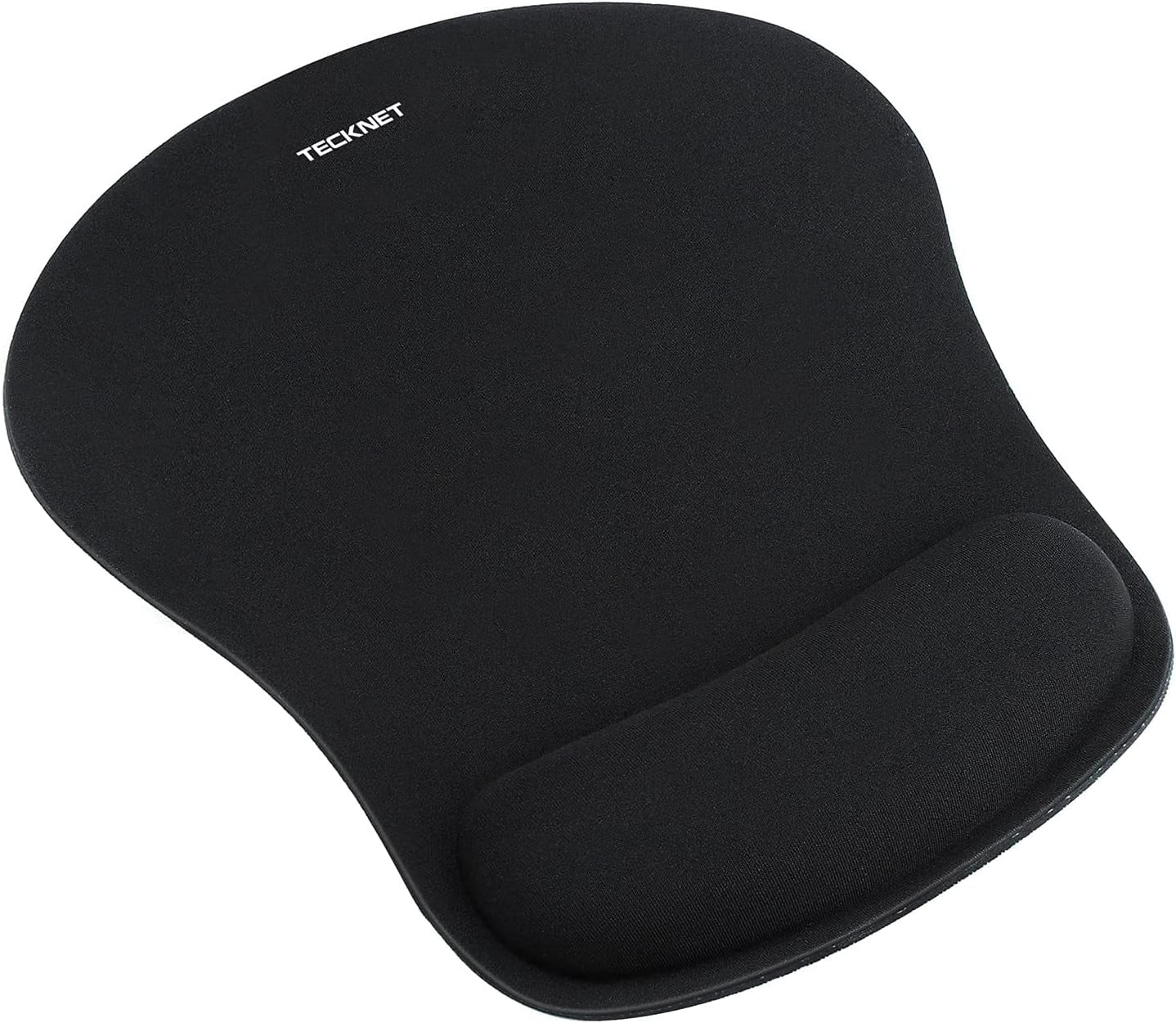 Mouse Pad with Wrist Support, Ergonomic Gaming Mouse Pad Pain Relief, Portable Comfortable Mousepad for Computer, Laptop, Office, Home and Travel, Non-Slip Base, Waterproof Surface, Black