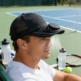 thumbnail image 5 of USB Solar-Powered Fan Hat, Solar Charging Sun Hat, LED Display Cooling Hat, Mesh Baseball Cap with Fan, Outdoor Sun Protection Hat for Men and Women （Navy）, 5 of 7