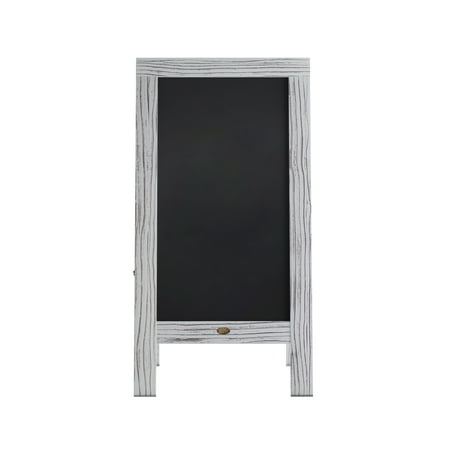 Alamont Home - Canterbury 20"W x 2-26"D x 40"H Magnetic A-Frame Chalkboard - White Wash