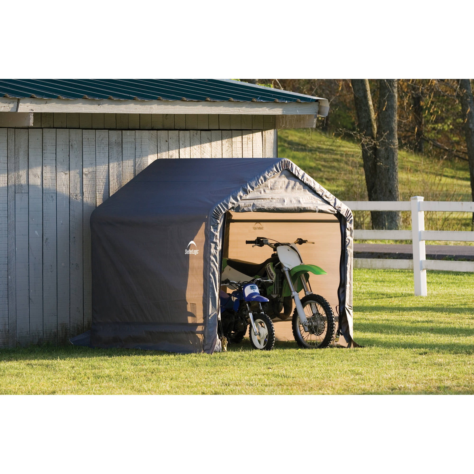 Riding Lawn Mower Storage Shed Outdoor Garden Portable 