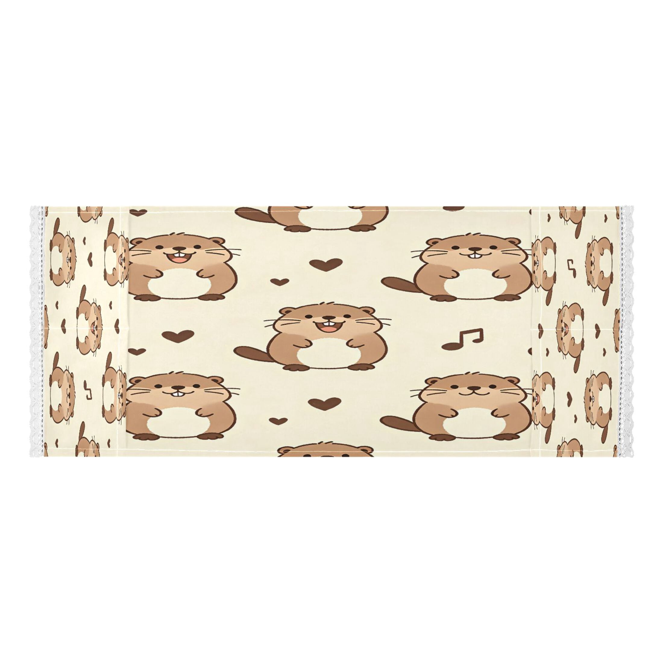 Wobogo Kawaii Beaver Washing Machine Cover Dustproof Washer Dryer Cover Waterproof Laundry Room Decorative Protector