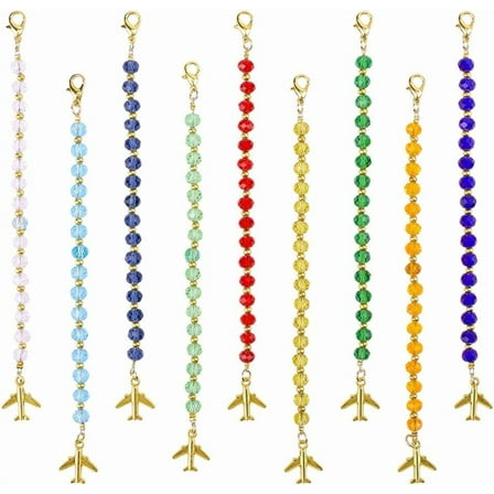 9 Pcs 9 Colors Zipper Helper Pull Airplane Zipper Pulls with Lobster Clasps Dress and Boots Zippers Puller Jewelry Zipper Assistant for Dressing by Yourself for diy