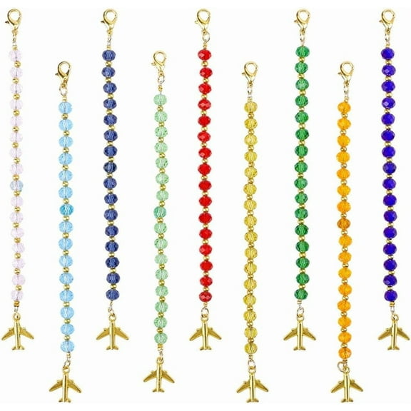 9 Pcs 9 Colors Zipper Helper Pull Airplane Zipper Pulls with Lobster Clasps Dress and Boots Zippers Puller Jewelry Zipper Assistant for Dressing by Yourself for diy