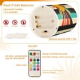 thumbnail image 5 of Yayeee Flameless Candles with Remote Flickering Battery Operated Multi Color Changing, Geometric Sun, 5 of 7
