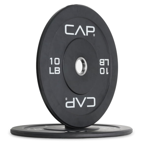Juego de paragolpes olímpicos CAP Barbell Budget, 10 libras, par negro