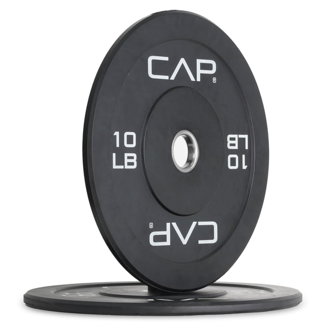 Juego de paragolpes olímpicos CAP Barbell Budget, 10 libras, par negro