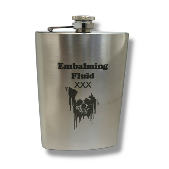 8oz Embalming Fluid Flask