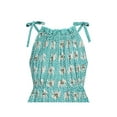 thumbnail image 4 of Girls Dress Blue Elephant Cotton Casual Summer Sundress 4 Years, 4 of 6