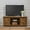 Brown, variant on Reliancer Farmhouse TV Stand for TVs up to 65”, with Sliding Barn Doors, White