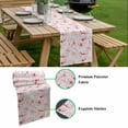 thumbnail image 5 of Pink Flower Table Runner - 60 Inch Long, Kitchen Dining Table Runner Dresser Scarves, Watercolor Floral Botanical Line Drawing Print Farmhouse Decor for Coffee Tables Wedding Party Banquet, 5 of 8