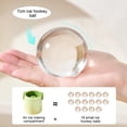 thumbnail image 3 of Large 2.75-Inch Clear Ice Ball Mold for Whiskey Cocktails and Cold Drinks, Food Grade Silicone Freezer Tray with Seamless Release and Stackable Design, 3 of 5