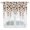 White Brown, variant on Swag Valance Curtains for Windows, Brown Eucalyptus Leaves Light Filtering Kitchen Curtains with Rod Pocket, Watercolor Floral Leaf Plants Window Treatment Valances for Living Room, 28x36 - 2 PCS