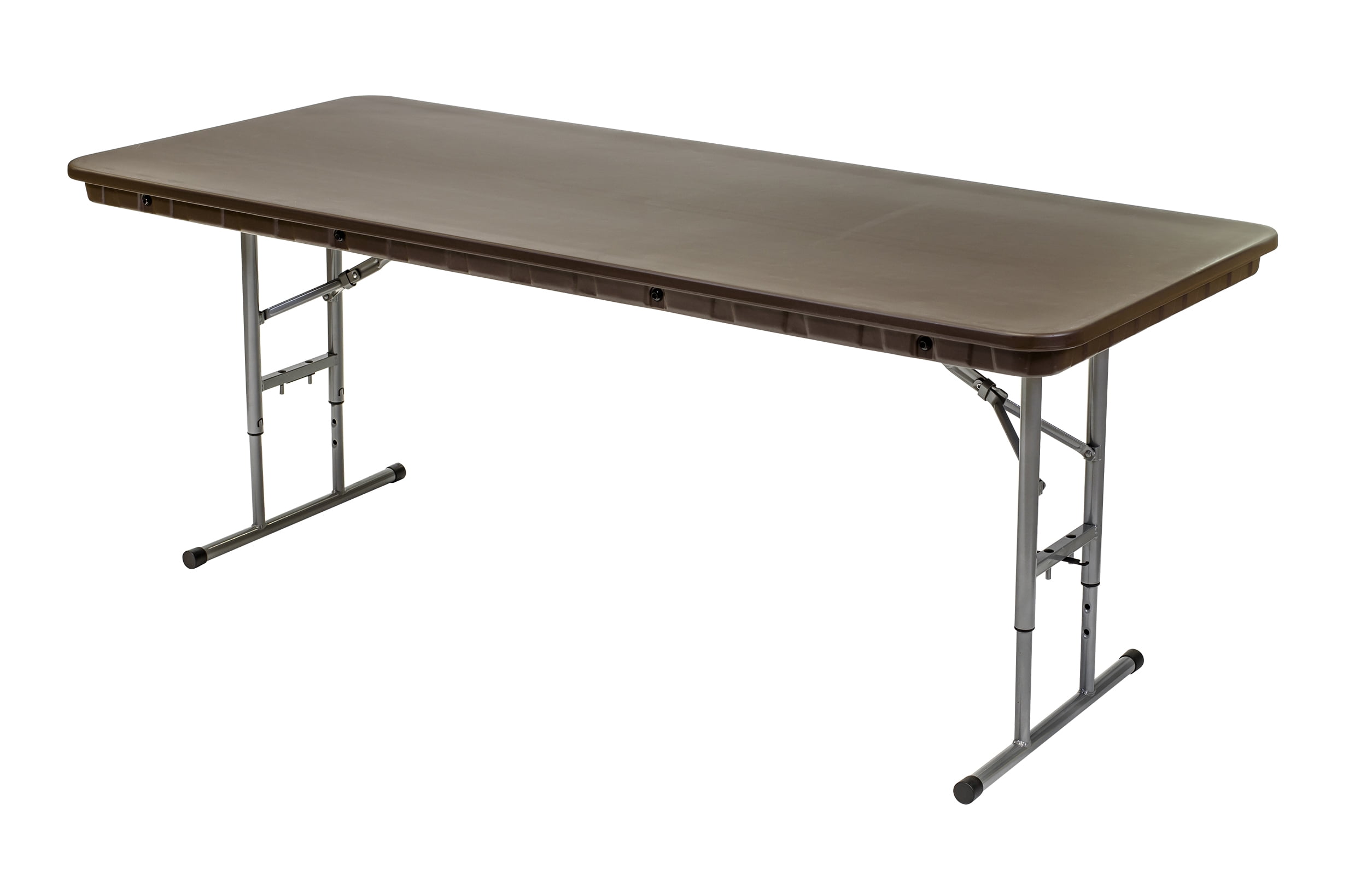 Table - 6'X30" Children's Rhino Resin Banquet Adjustable - Brown