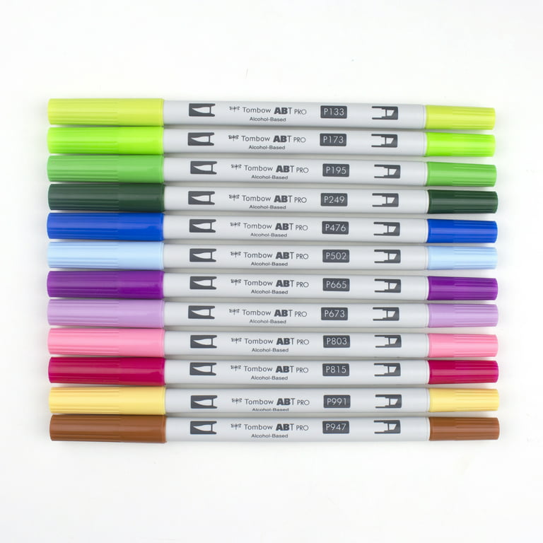 Tombow ABT Dual Brush Pen - 12 Basic Colour Set