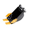 thumbnail image 3 of KLKCMS Excavator Bucket Backhoe Bucket with Metal Tooth Heavy Duty 20cm Steel Trench Digger Attachment for Digging Soil Construction, 3 of 9