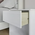 thumbnail image 4 of CraftPorch  Simple Clean-Lines One Drawer Nightstand White, 4 of 5