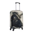 thumbnail image 3 of Daiia Mystical Bull in Fog Luggage Cover, Thickened Washable Travel Luggage Covers, Elastic Unique Baggage Covers for 18-20 inch Luggage-X-Large, 3 of 9