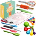 thumbnail image 2 of Young Chefs Cooking and Baking Set for Kids â€“ 19 Pieces Real Kids Baking Set â€“ Giftable Kids Baking Sets for Girls and Boys â€“ Kids Cooking Set Real Tools, 2 of 4