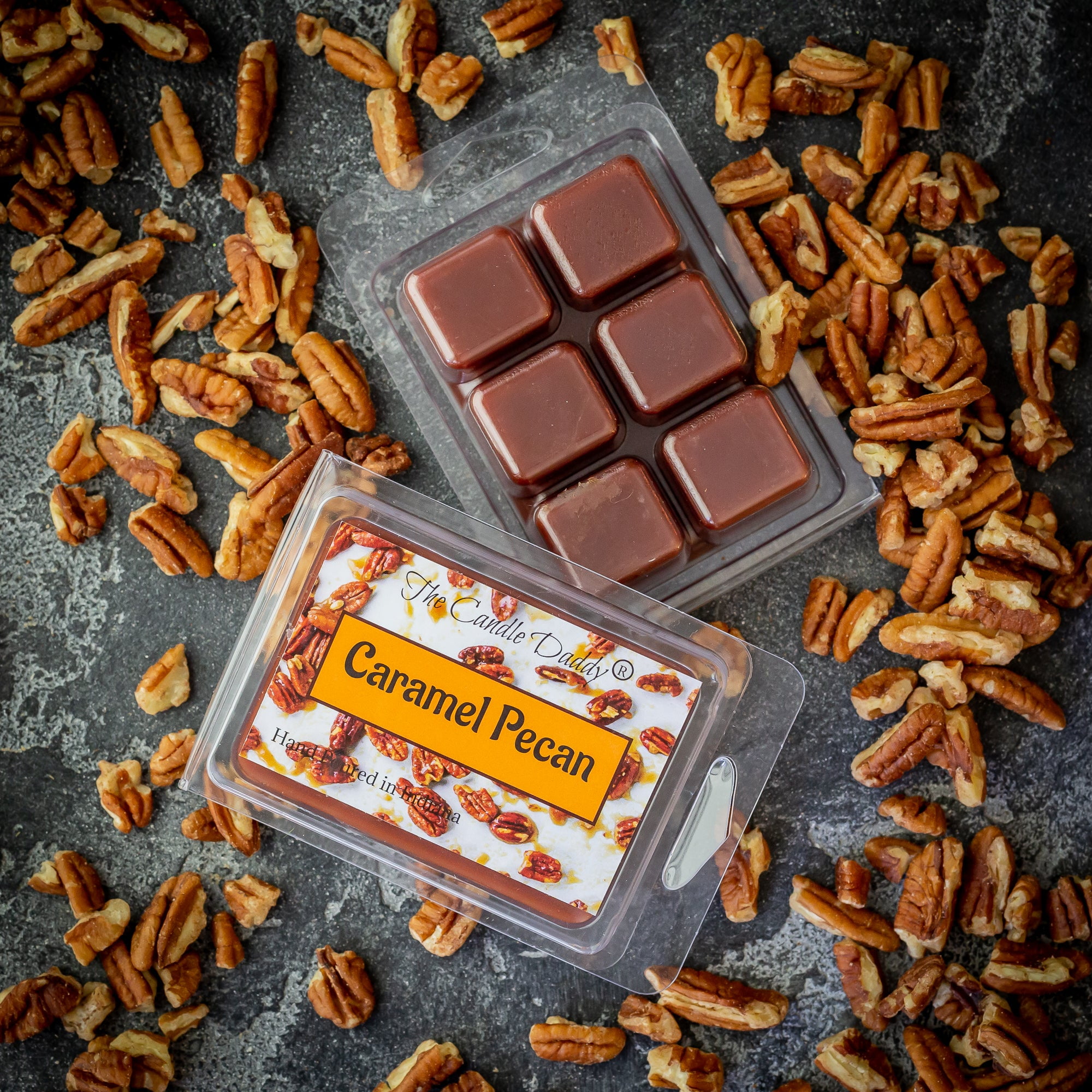 5 Pack - Caramel Pecan Scented Wax Melt - 2 Ounces x 5 Packs = 10 Ounces