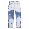 thumbnail image 2 of Men 's Denim Pants, Tie Dyeing Patterns Straight Legs Loose Long Jeans, 2 of 9