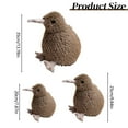 thumbnail image 3 of RUIG Kiwi Bird Plush Toy,Stuffed Animal Furry Kiwi Plushie Doll,Soft Fluffy Like Real Bird Hugging Toy -Cute Little Bird Kiwi Plushie as Gift for Your Kids Friends,Bird Toys for Kids &Birders, 3 of 9