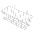 2Pcs White Metal Wire Basket For Wire Wall Wall Mount Hanging