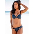 thumbnail image 2 of LASCANA Women's Fold Over Classic Bikini Swimsuit Bottom Beading, 2 of 5