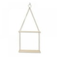 thumbnail image 2 of Wood Wall Floating Shelf Rustic Hanging Swing Rope Shelves, Wall Display Shelving Home Organizer Boho Decor for Living Room Bedroom Bathroom, 2 of 6