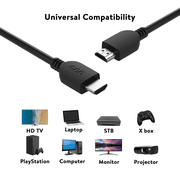 Onn. 4ft HDMI Cable, Black Color
