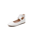thumbnail image 1 of Bailarinas con tiras para mujer DREAM PAIRS blancas talla US9, 1 of 7