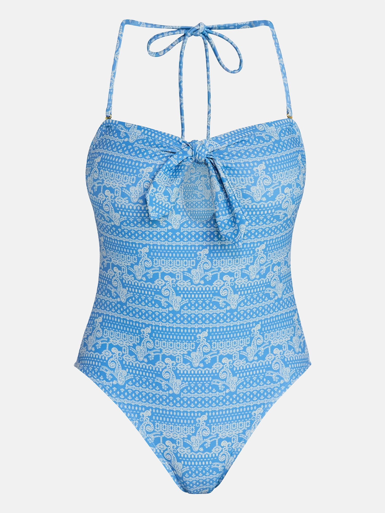 No Boundaries Bandeau One-Piece Swimsuit, Women's XXS-XXL