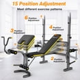 thumbnail image 5 of Weight Bench,Blacksmith 6-in-1 Adjustable 1100 lbs Load Bearing Weightbench Set with Squat Rack, Leg Developer, Preacher Curl, Butterfly Arms, 5 of 9