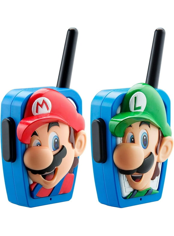 Super Mario Bros Walkie Talkies, Long Range, Two Way Static Free Radios