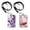 2 Tone Purple Butterfly & Red Cardinal Bird In Spring, variant on WIRESTER Set 2pcs Pu Leather ID Card Holder Name Tags, Vertical ID Badge Holder with Neck Lanyard for Office Employee, Coach, Doctor - Ocean Sea Turtles & Tropical Sea Coral