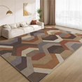 thumbnail image 1 of Retro Multicolor Waves Rug 4x8ft Area Rugs Stitching Geometric Texture Rugs Soft Washable Non Slip Carpet for Room Living Room Bedroom Entry Floor Mats, 1 of 6