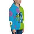 thumbnail image 3 of Monster Inc Girls Boys Graphic Hooded Sweatshirt Sizes 7-20 Pullover Sweatshirt Monster Inc Merch Gifts for Kids Teens, 3 of 7