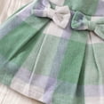 thumbnail image 6 of 9 Month Girl Clothes Sets Girl's Spring School Style Long-Sleeved Inner Shirt + Sleeveless Sweater Vest and Plaid Striped Skirt Set,9 Month-3 Years, 6 of 9