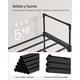 thumbnail image 4 of Zapatero de metal de 10 niveles, diseño personalizable, ahorro de espacio y estante versátil, para sala de estar, dormitorio, 17.7 x 11.8 x 68.5 pulgadas, Negro, 4 of 9