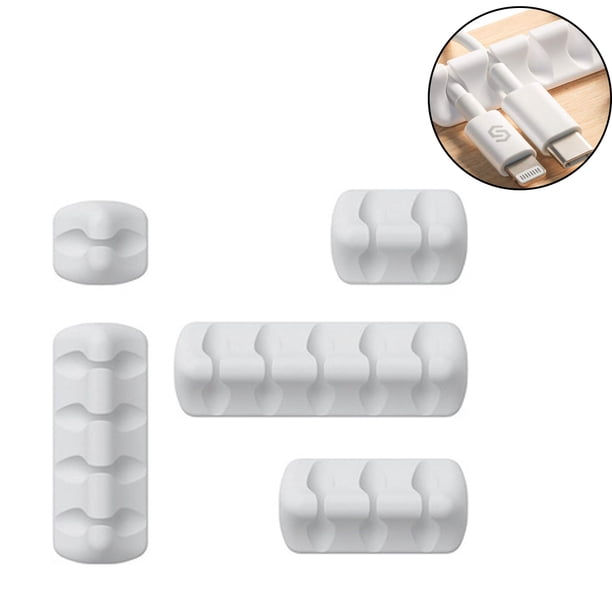 Organizador de cables de escritorio - Blanco Ofspeizc 221315-3
