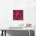 thumbnail image 2 of ARTCANVAS Berry Pink Black Maroon Camo Camouflage Pattern Canvas Art Print - Size: 12" x 12" (1.50" Deep), 2 of 9